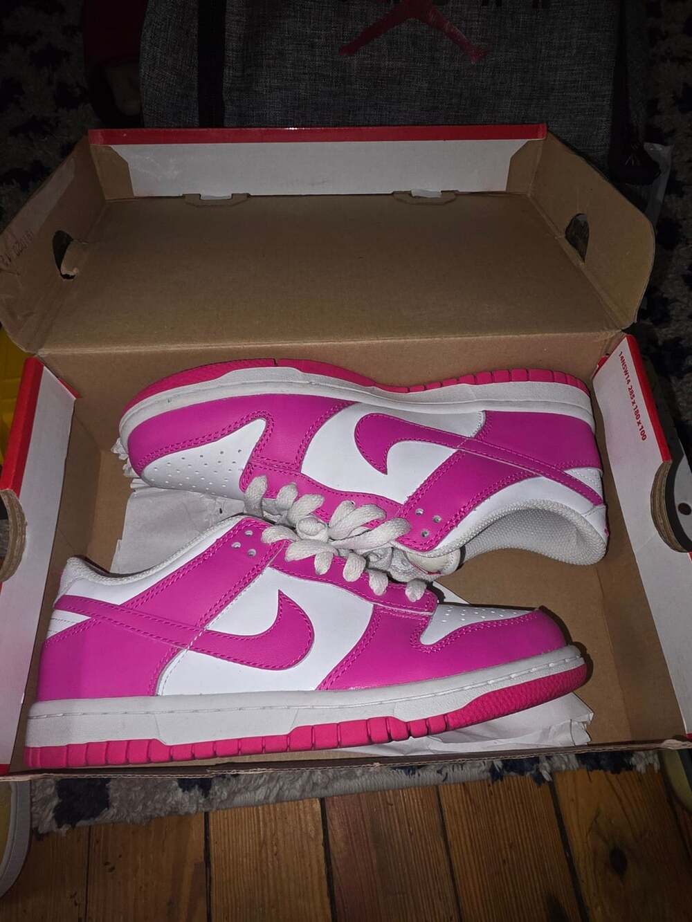 Nike Dunk Low Pink and white